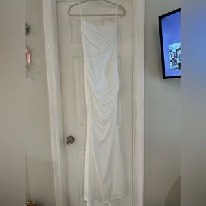white maxi dress from boutique size small